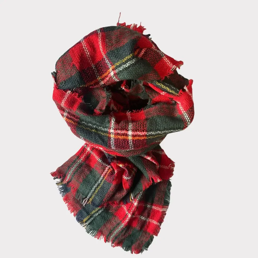 Red Green Blanket Scarf 54